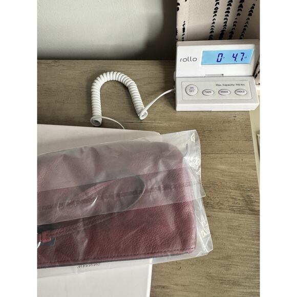 Coach F51683 Crimson Pebbled Leather Park Medium Wristlet SV Red Burgundy - Picture 13 of 13